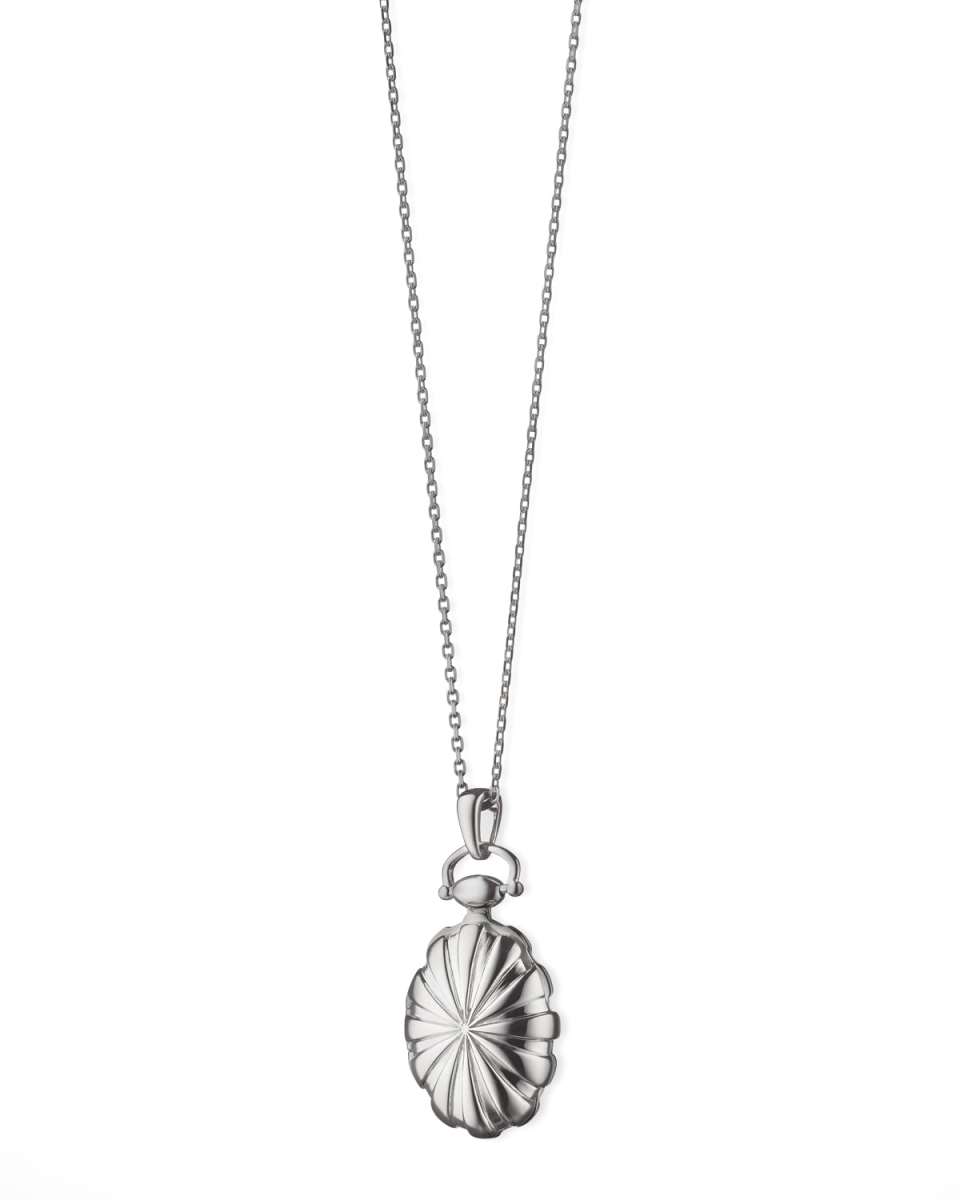 Petite Sunburst Locket Necklace